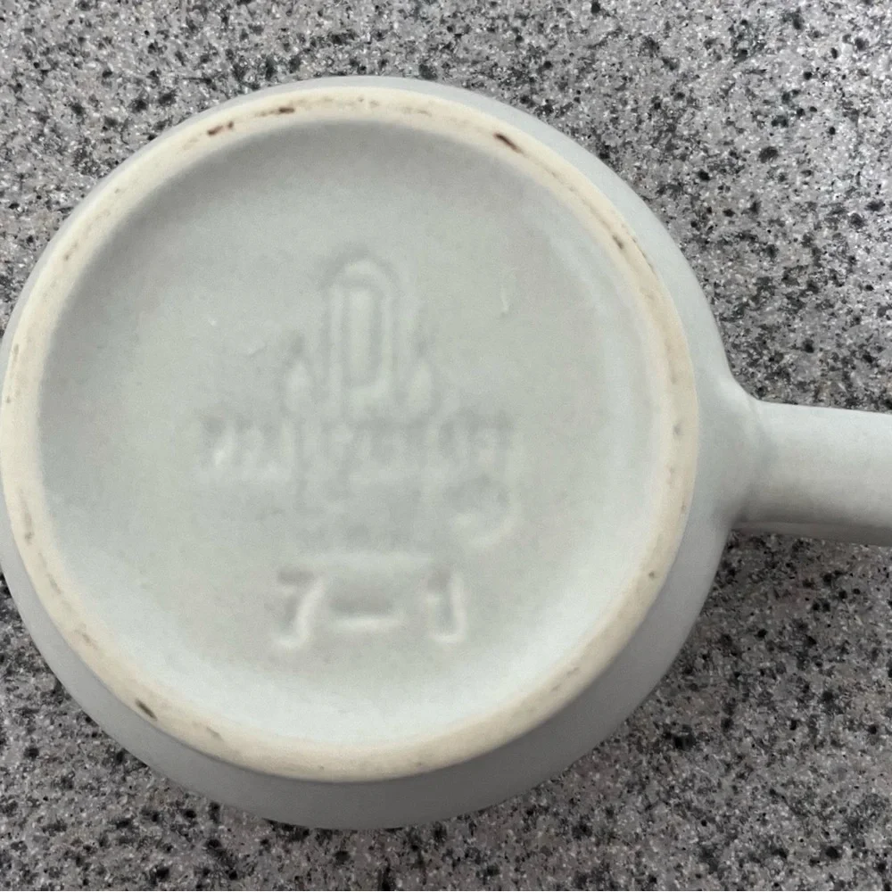 Pfaltzgraff Yorktowne Pattern Blue and White Ceramic Mugs & Saucers - Picture 9 of 16